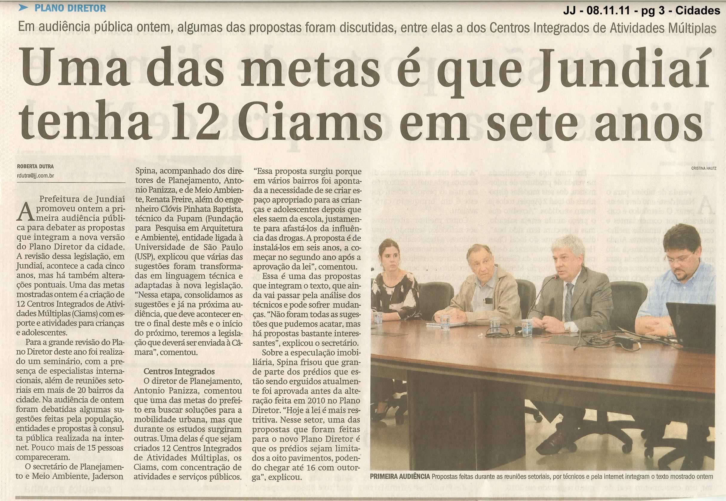 Jornal de Jundiaí - 08/11/2011