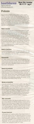 Bom Dia Jundiaí - 09/11/2011