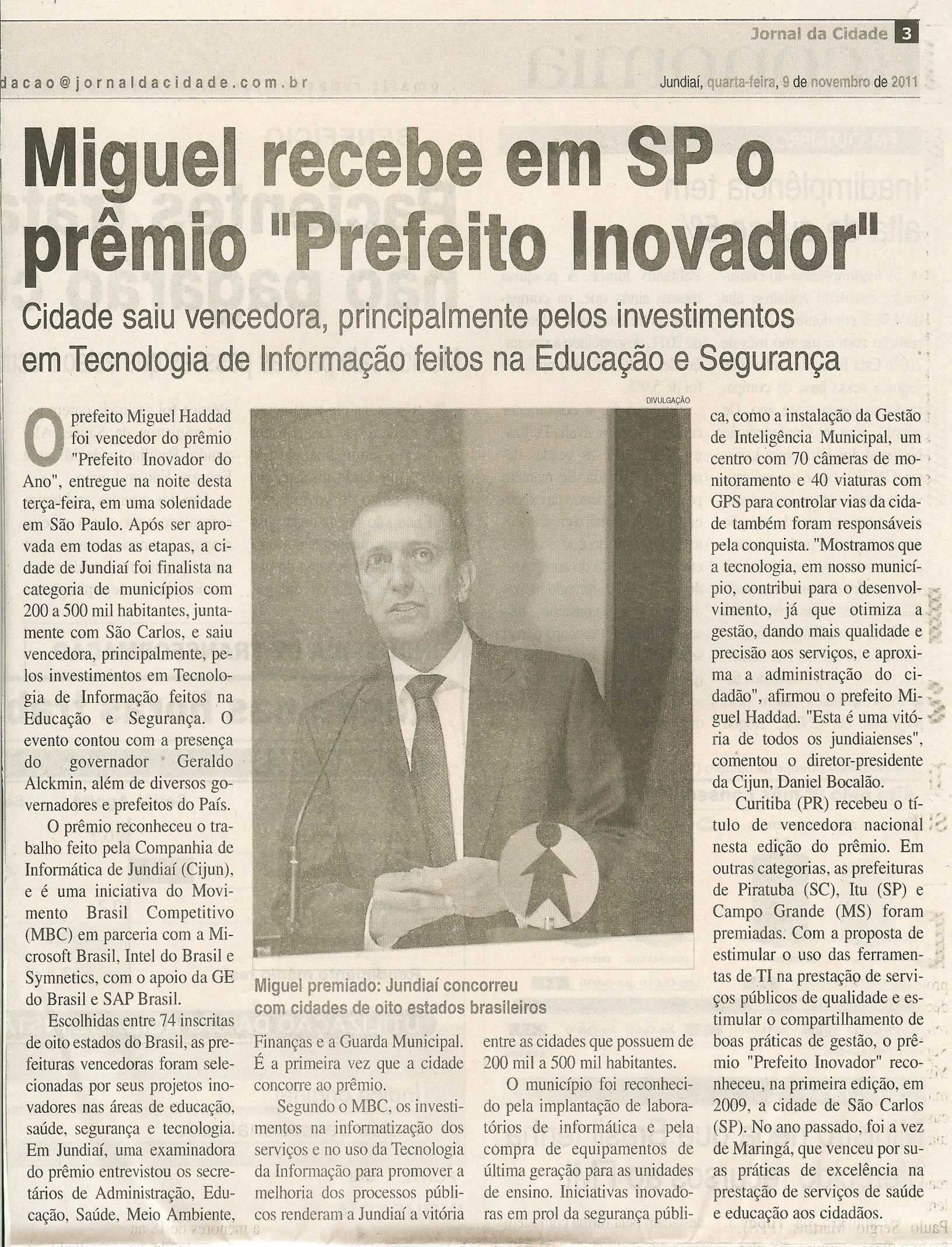 Jornal da Cidade - 09/11/2011