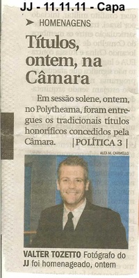 Jornal de Jundiaí - 11/11/2011