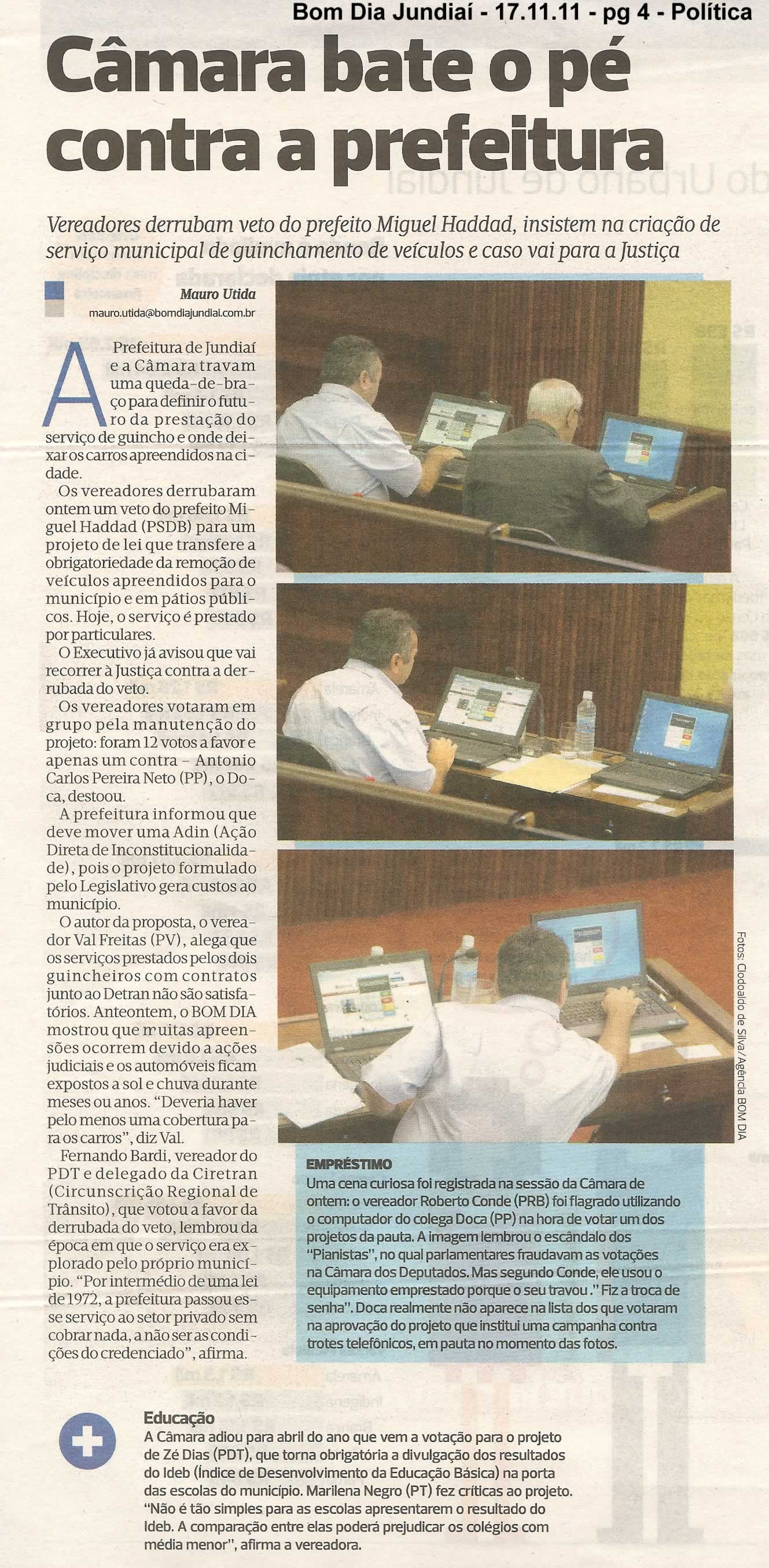 Bom Dia Jundiaí - 17/11/2011