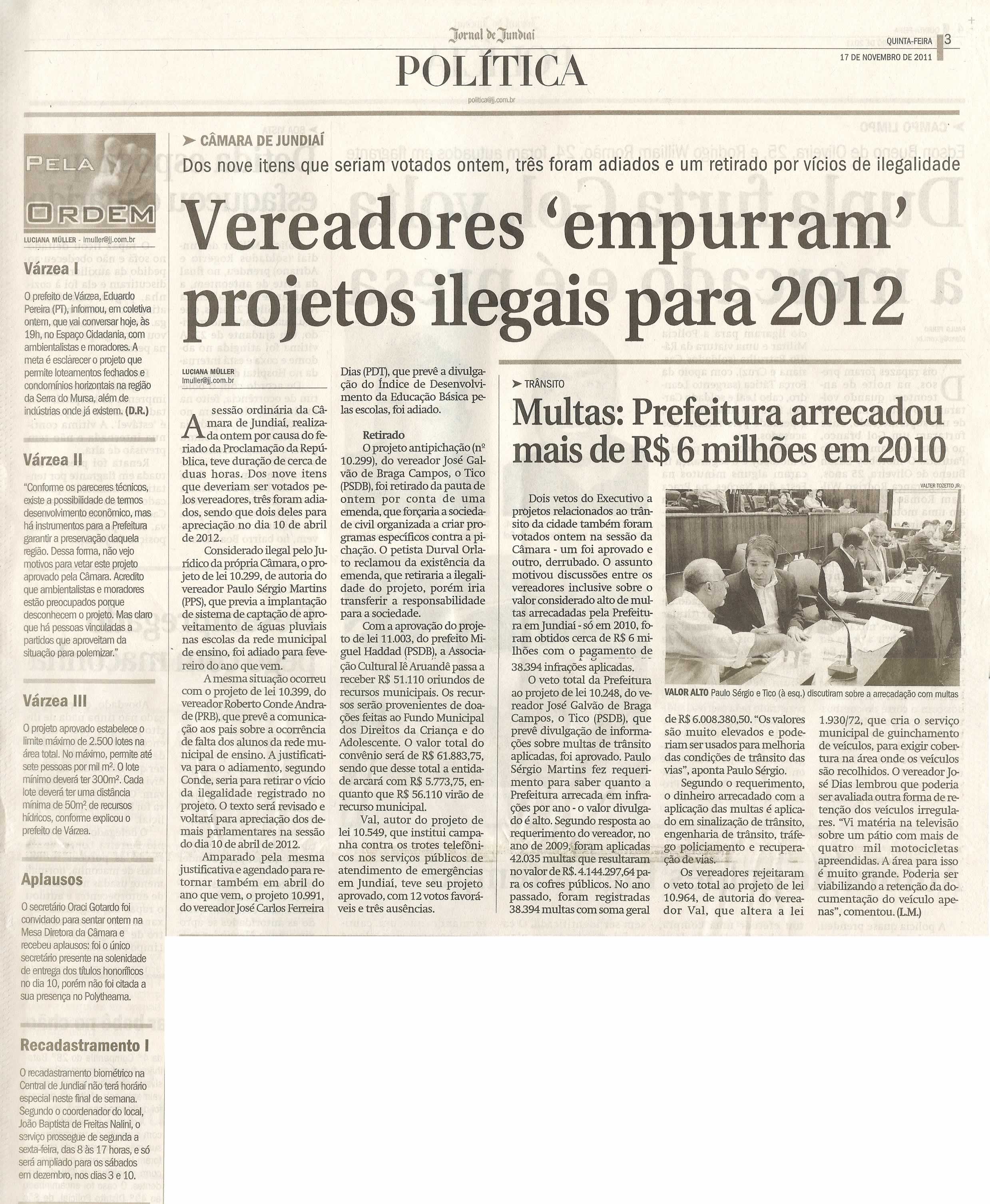 Jornal de Jundiaí - 17/11/2011
