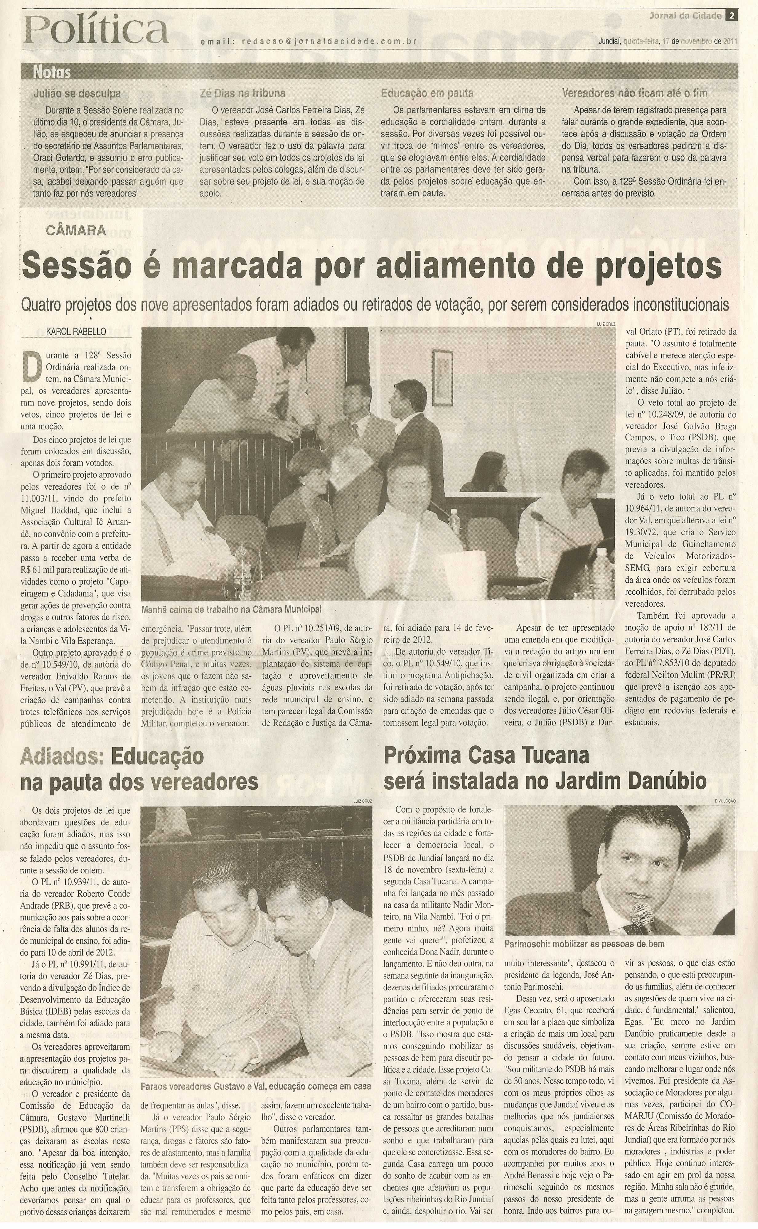 Jornal da Cidade - 17/11/2011