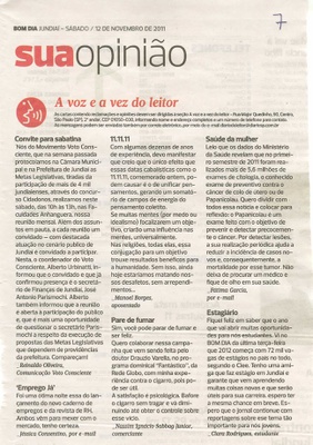 Bom Dia Jundiaí - 12/11/2011