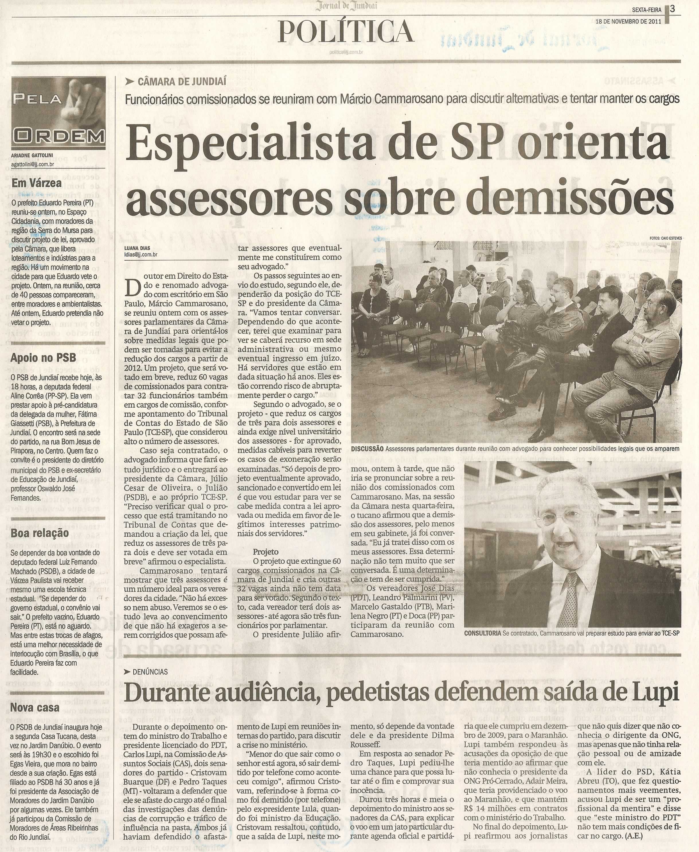 Jornal de Jundiaí - 18/11/2011