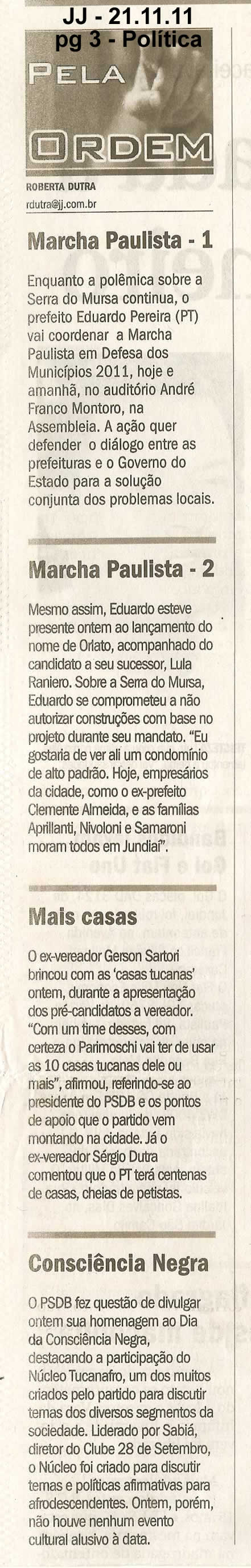 Jornal de Jundiaí - 21/11/2011