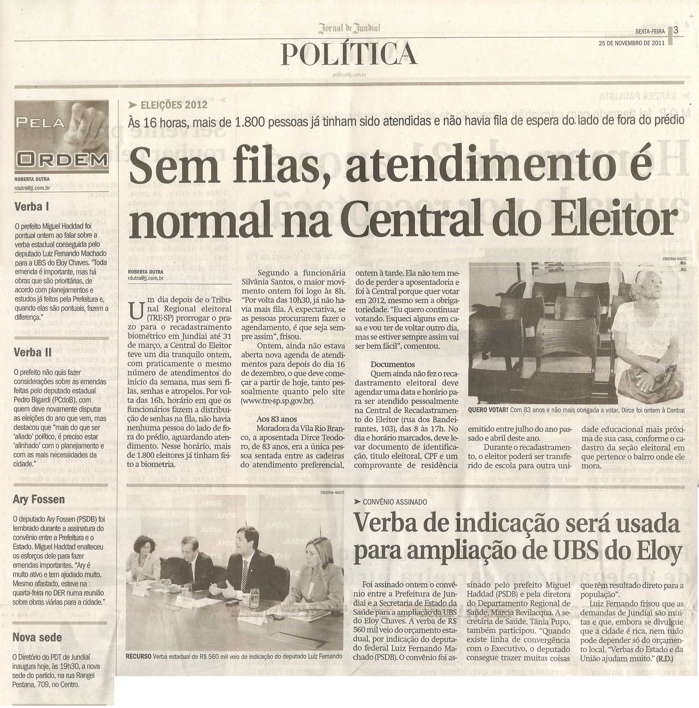 Jornal de Jundiaí - 25/11/2011
