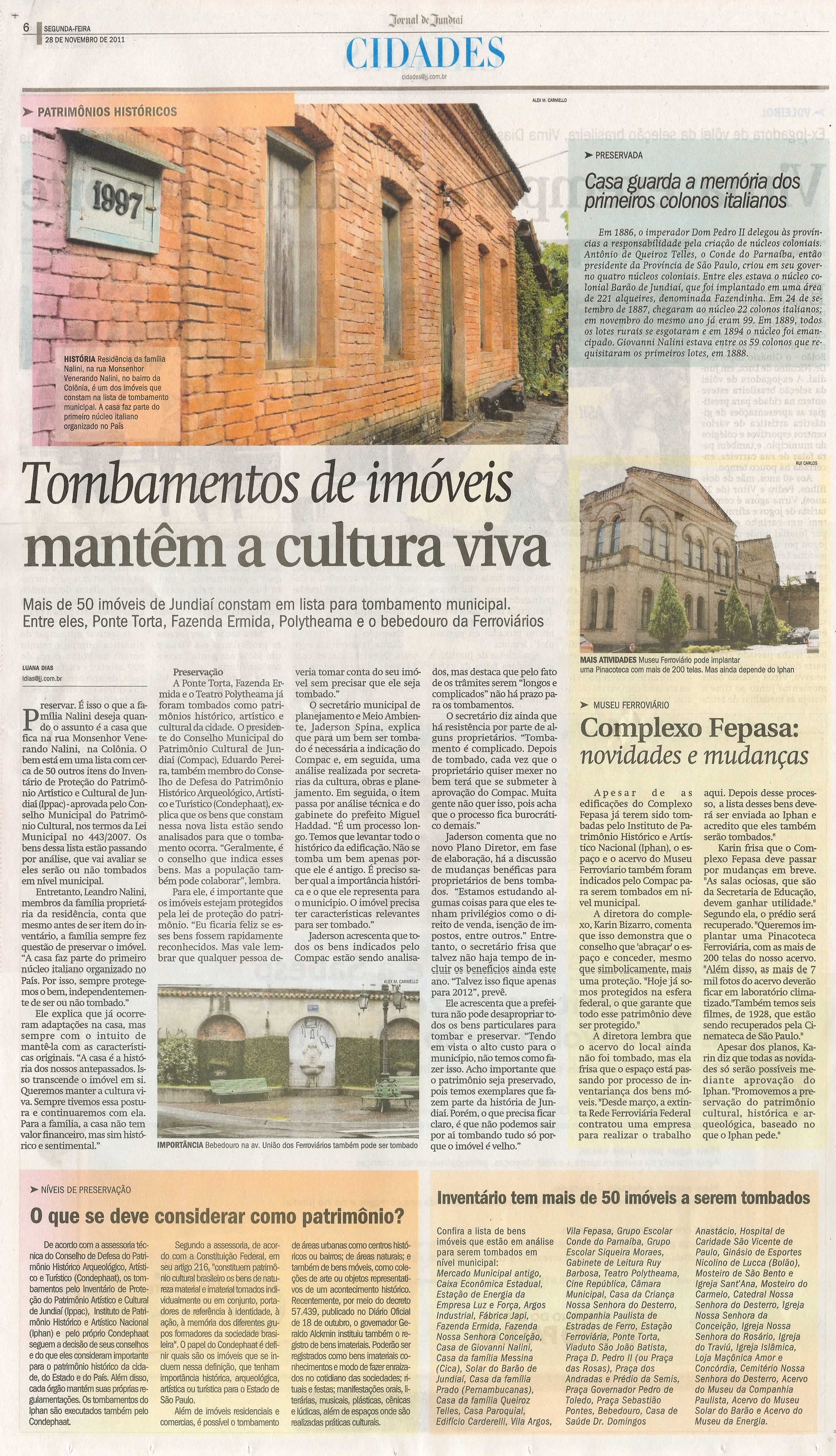 Jornal de Jundiaí - 28/11/2011