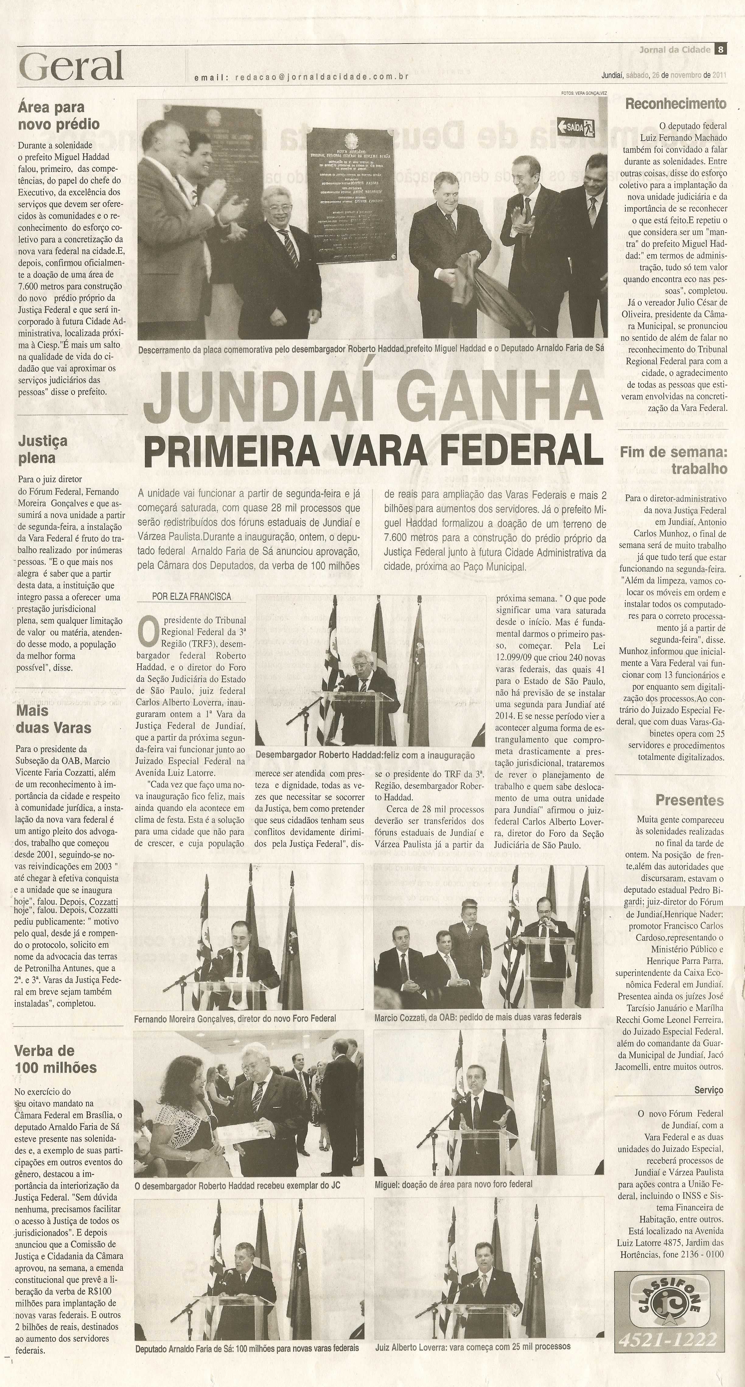 Jornal da Cidade - 26/11/2011