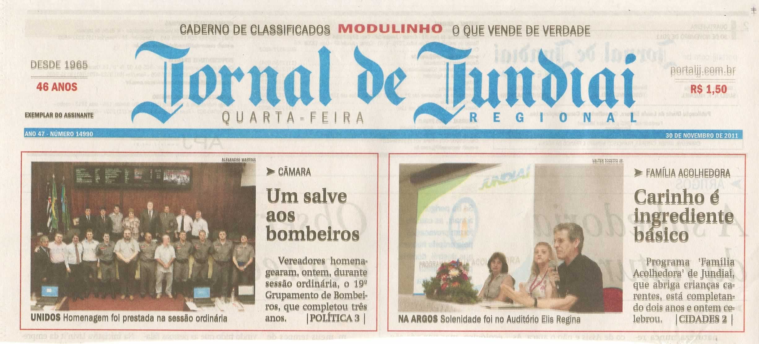 Jornal de Jundiaí - 30/11/2011