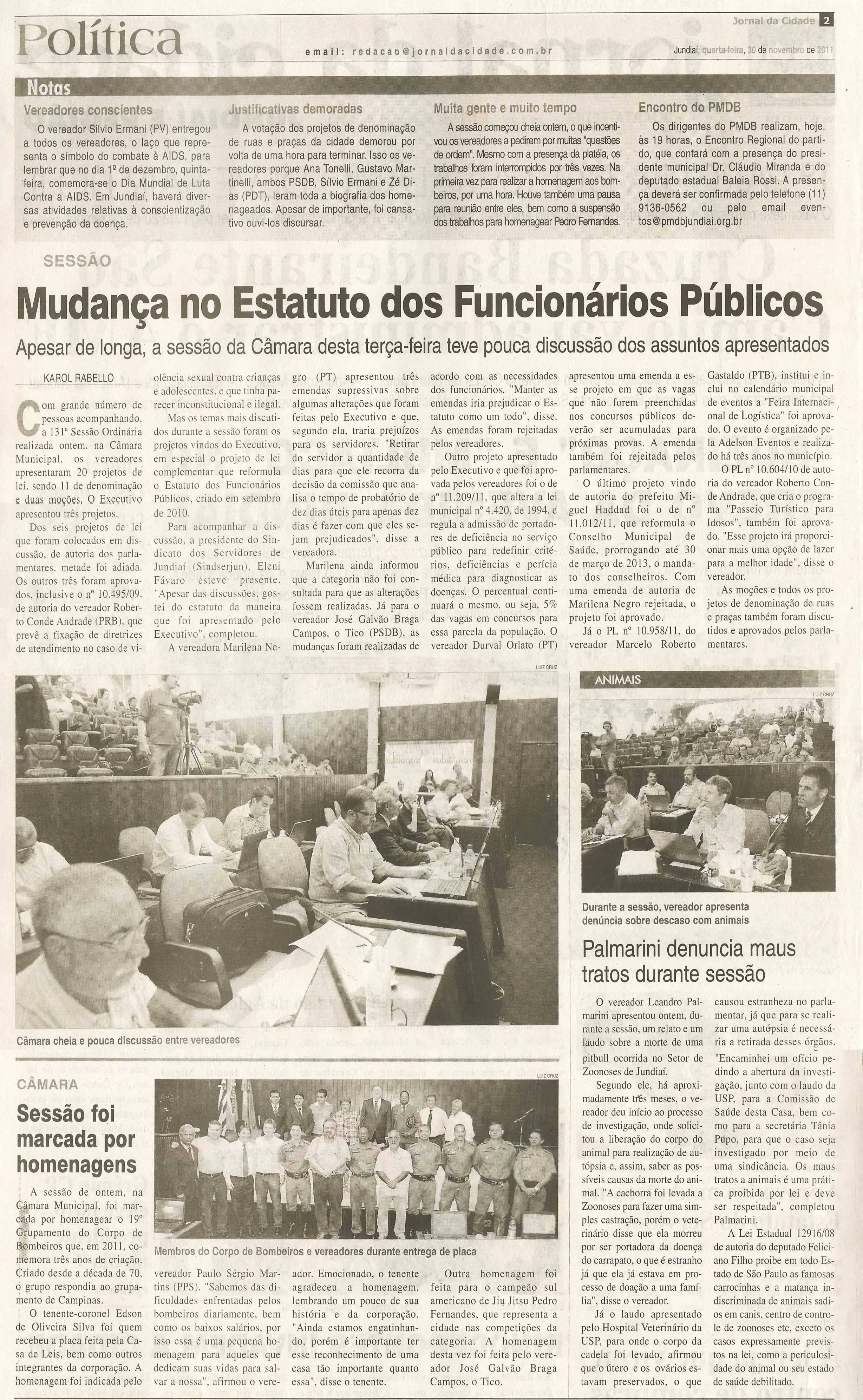Jornal da Cidade - 30/11/2011