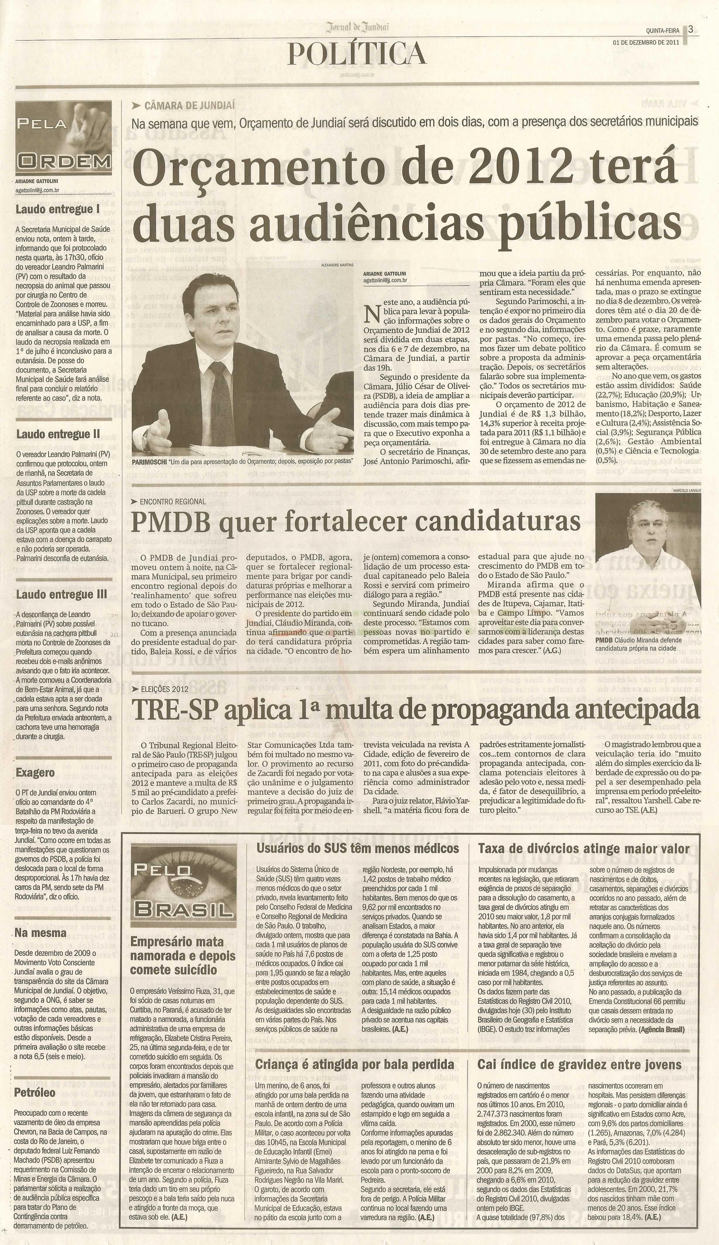 Jornal de Jundiaí - 01/12/2011