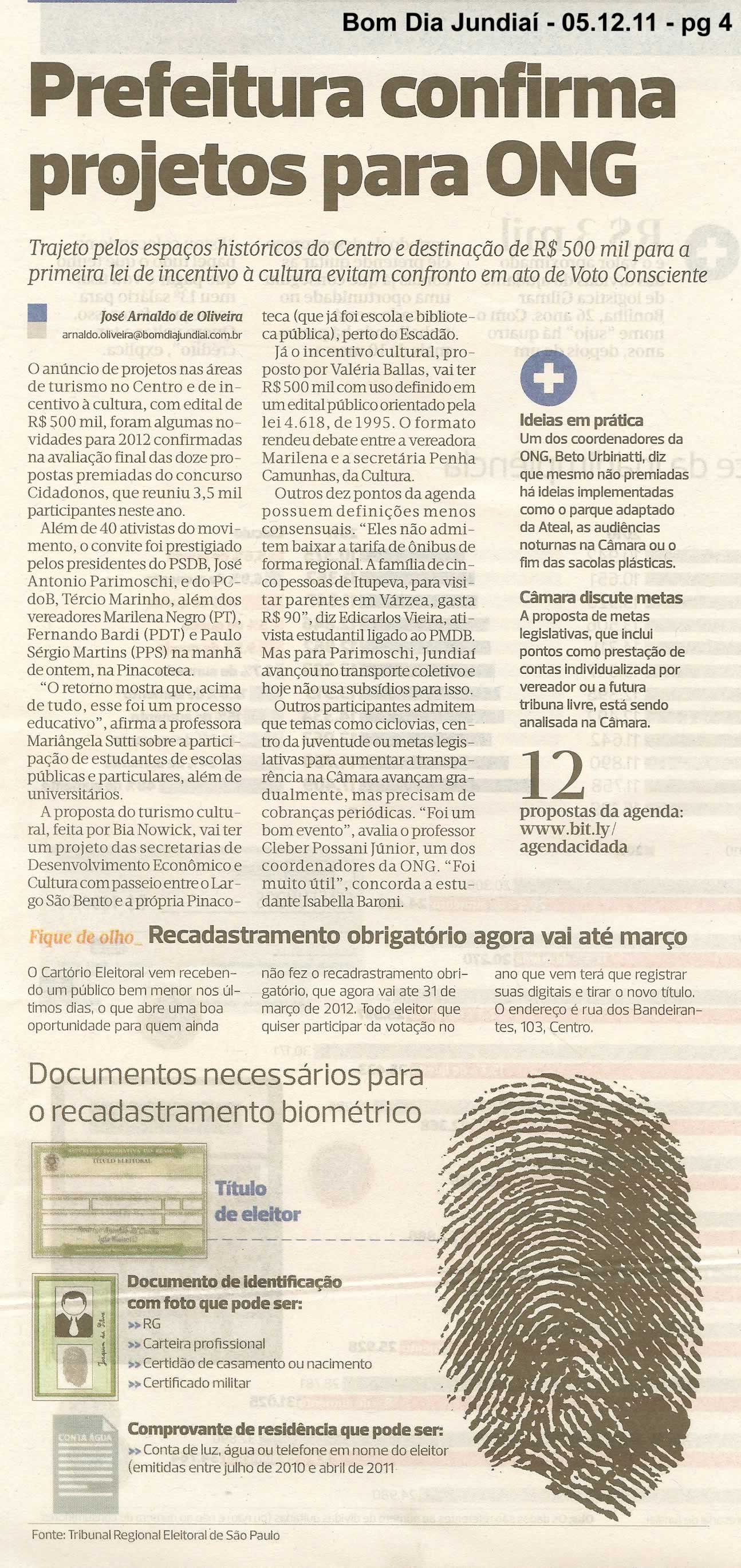 Bom Dia Jundiaí - 05/12/2011