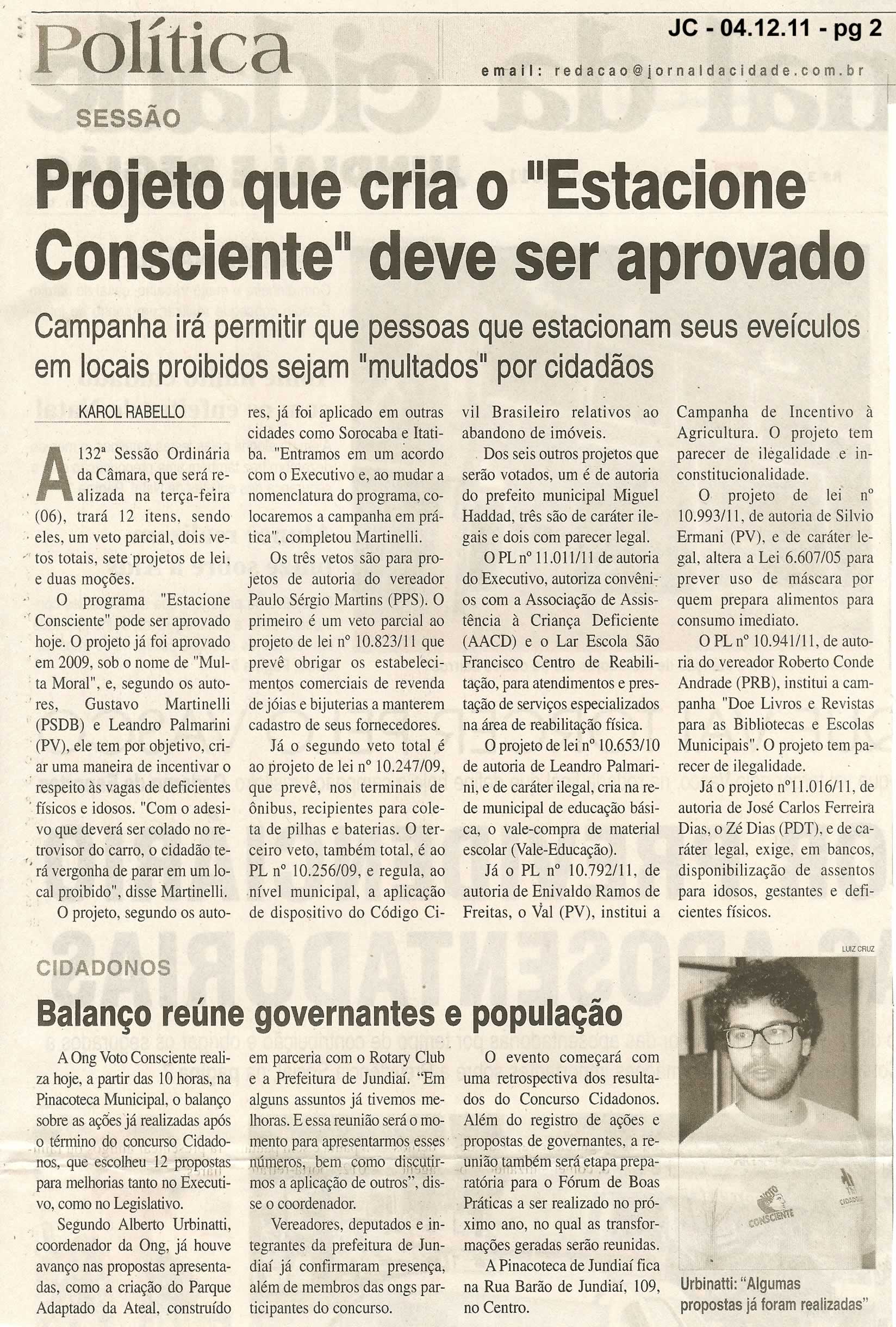Jornal da Cidade - 04/12/2011