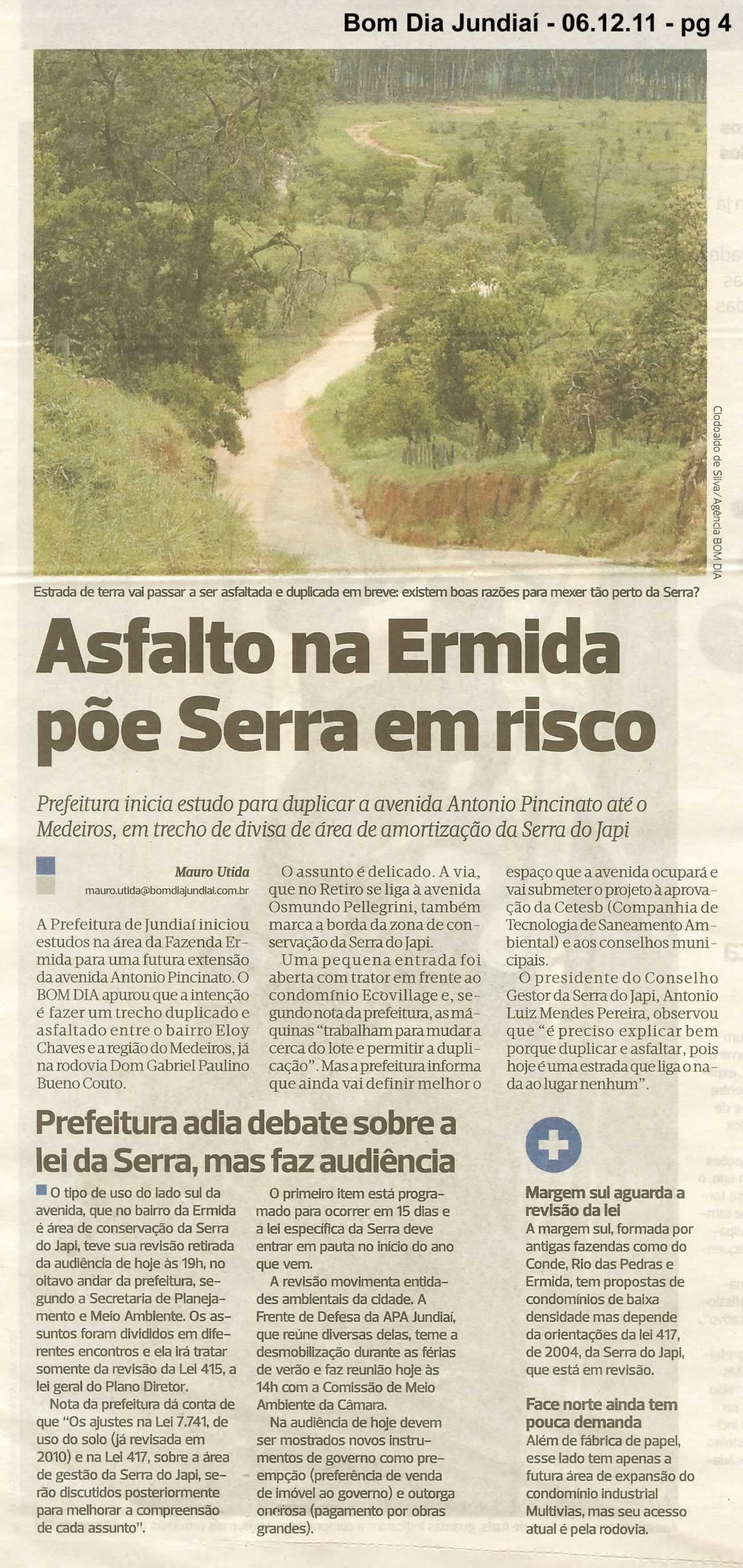 Bom Dia Jundiaí - 06/12/2011