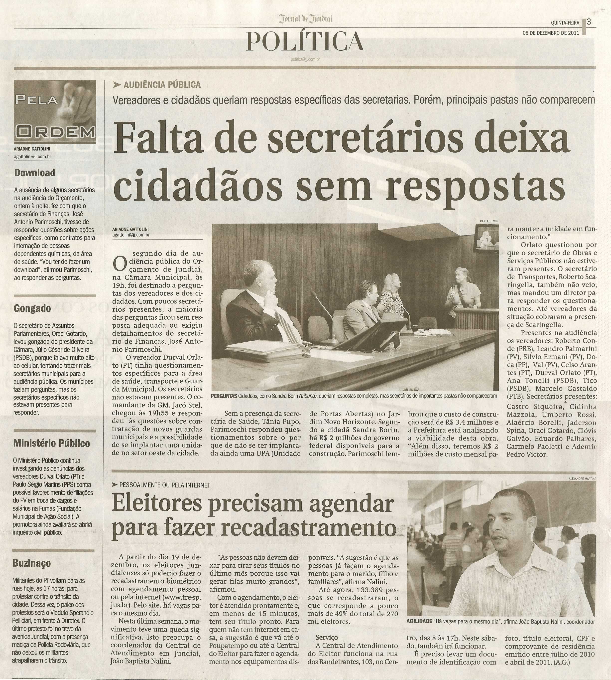Jornal de Jundiaí - 08/12/2011