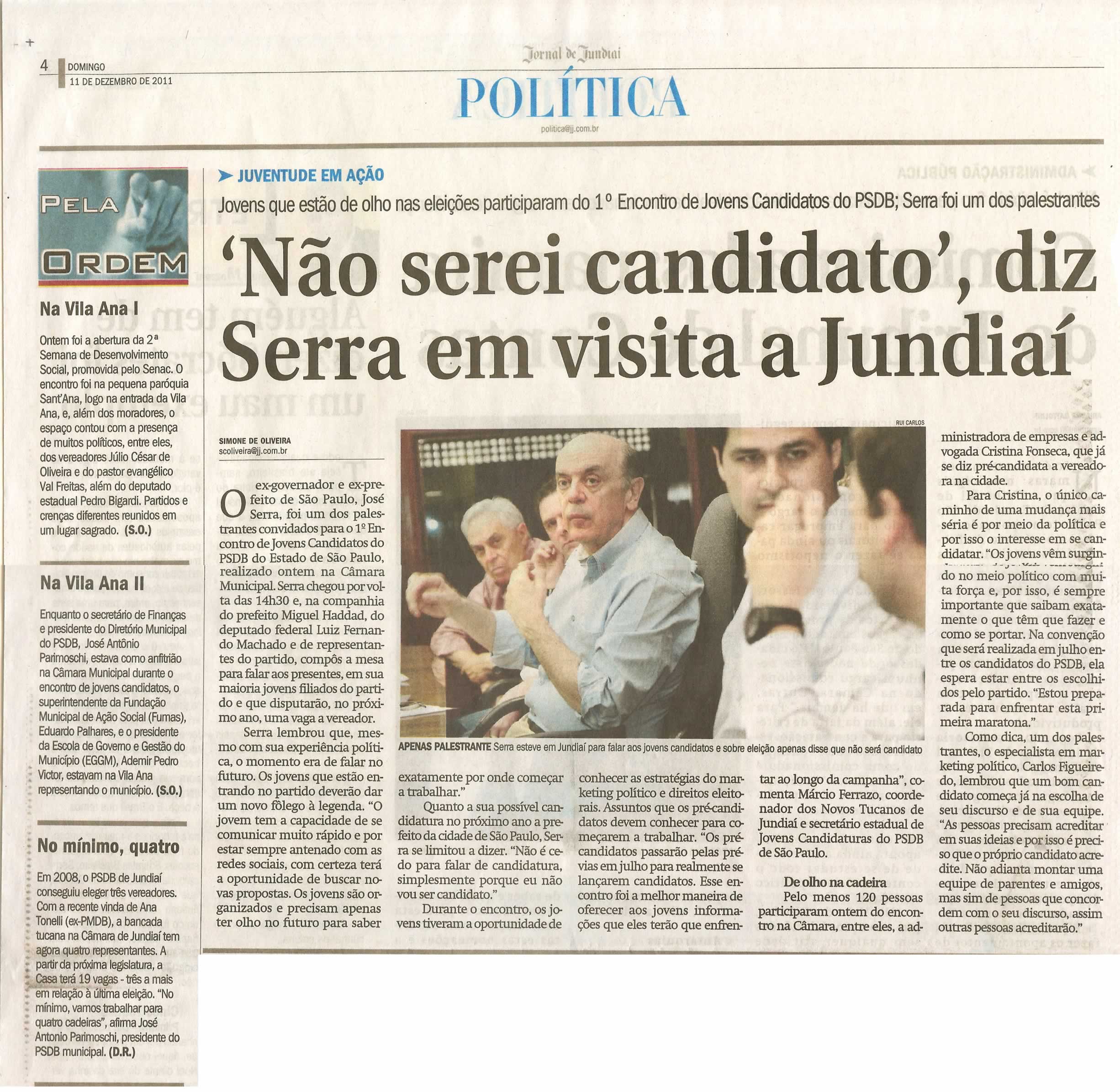 Jornal de Jundiaí - 11/12/2011