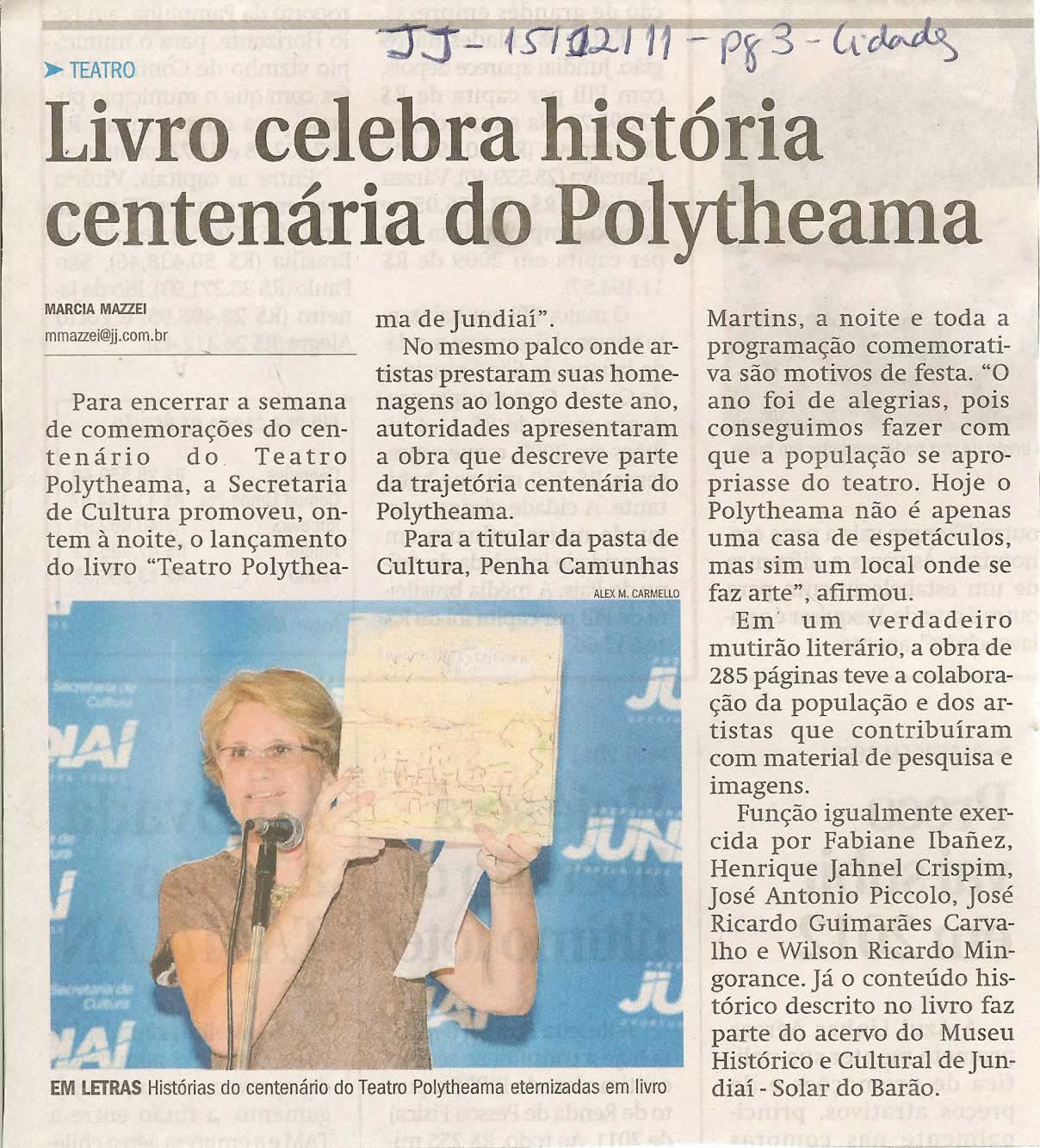 Jornal de Jundiaí - 15/12/2011