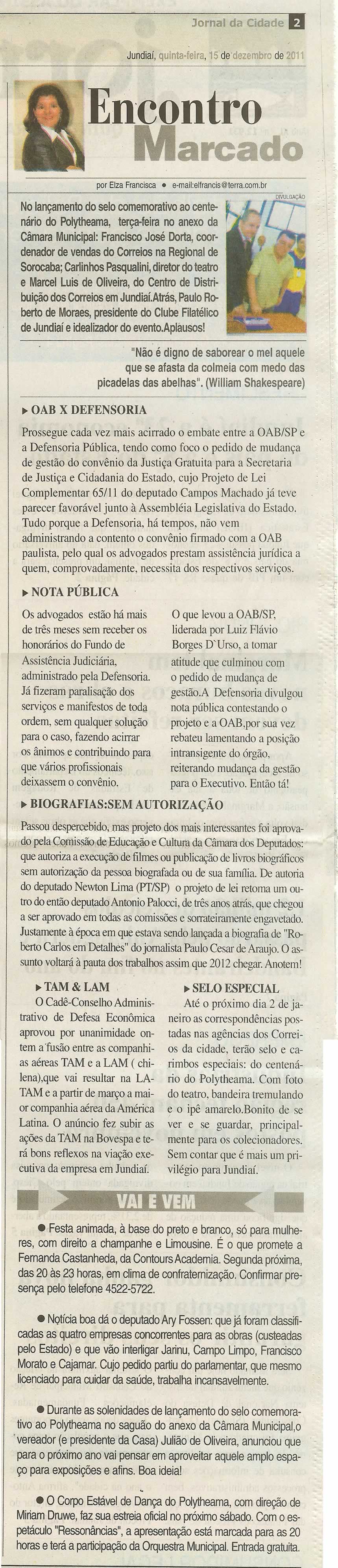 Jornal da Cidade - 15/12/2011