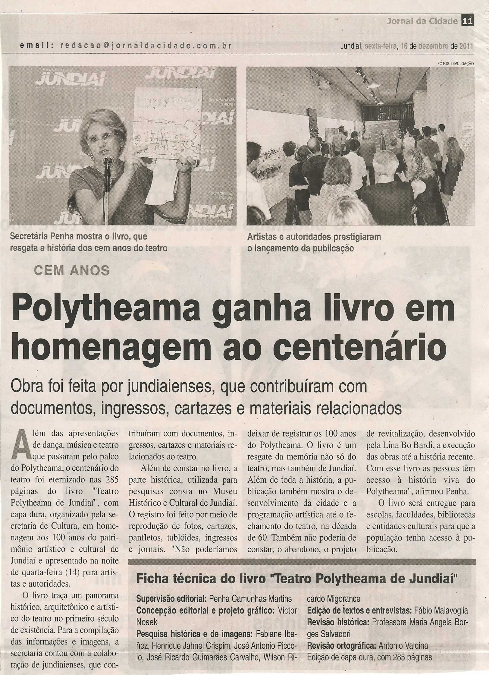 Jornal da Cidade - 16/12/2011