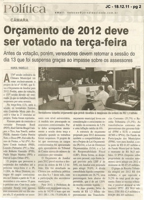 Jornal da Cidade - 18/12/2011