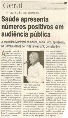 Jornal da Cidade - 20/12/2011