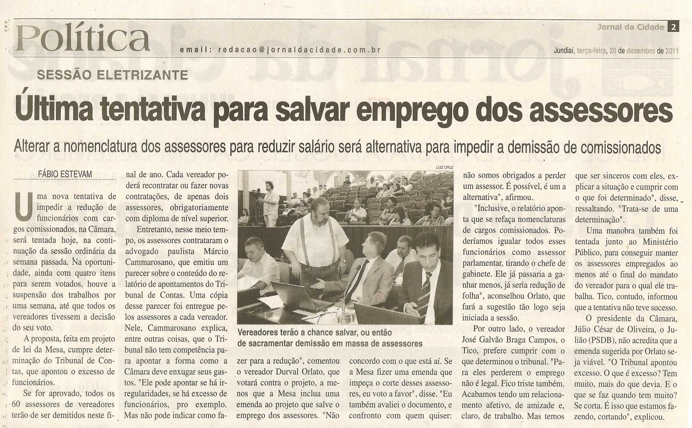 Jornal da Cidade - 20/12/2011
