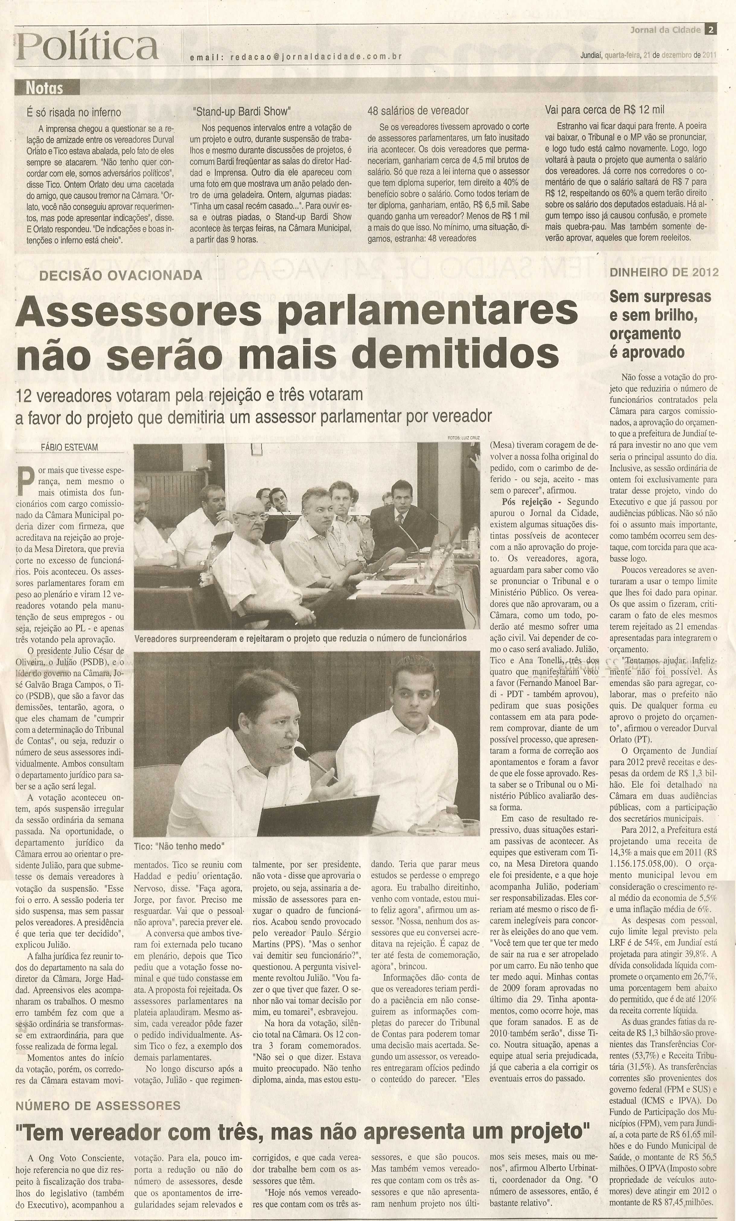 Jornal da Cidade - 21/12/2011