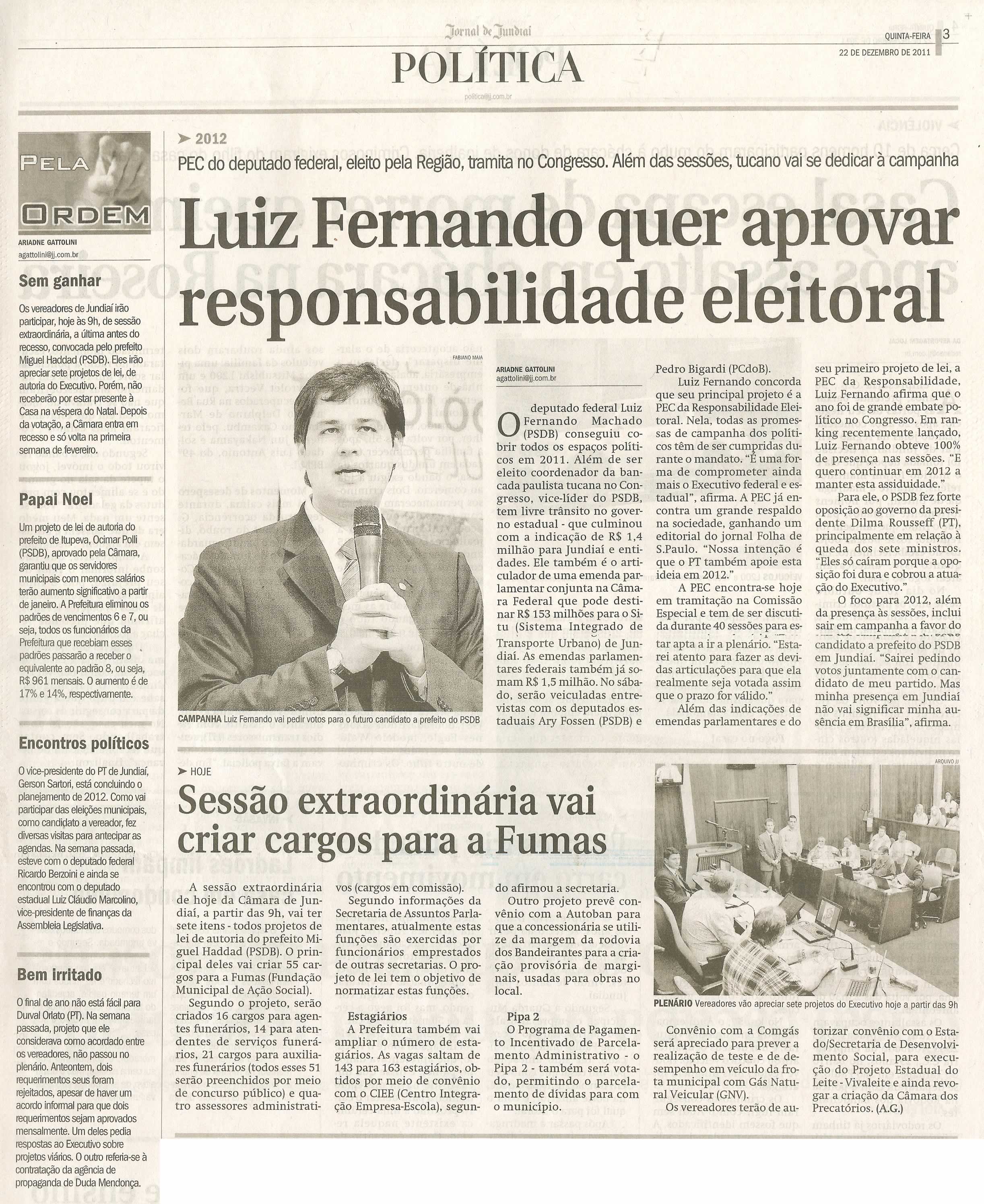 Jornal de Jundiaí - 22/12/2011