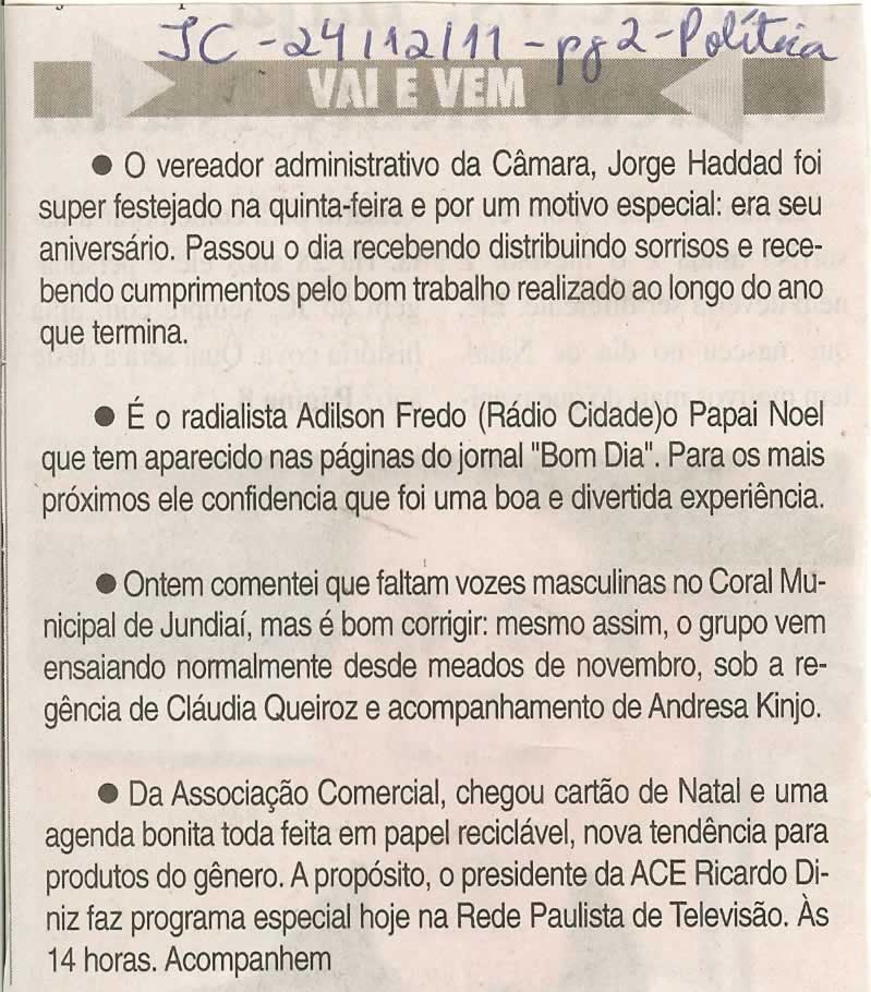 Jornal da Cidade - 24/12/2011