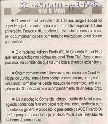 Jornal da Cidade - 24/12/2011