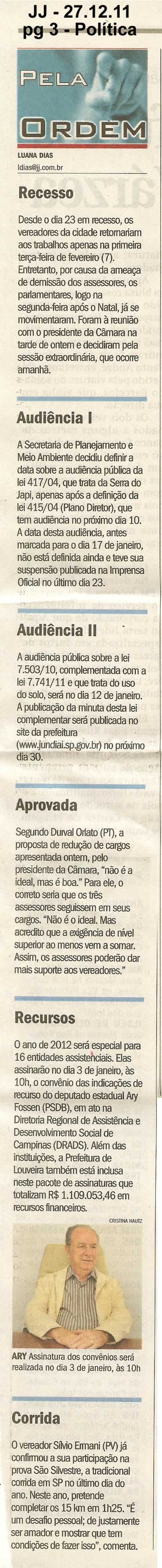 Jornal de Jundiaí - 27/12/2011