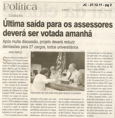 Jornal da Cidade - 27/12/2011