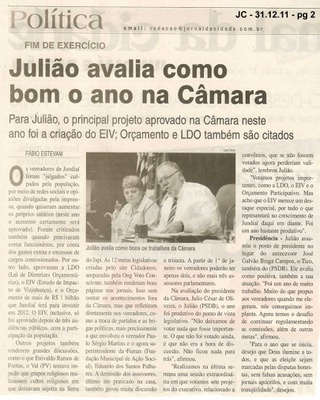 Jornal da Cidade - 31/12/2011