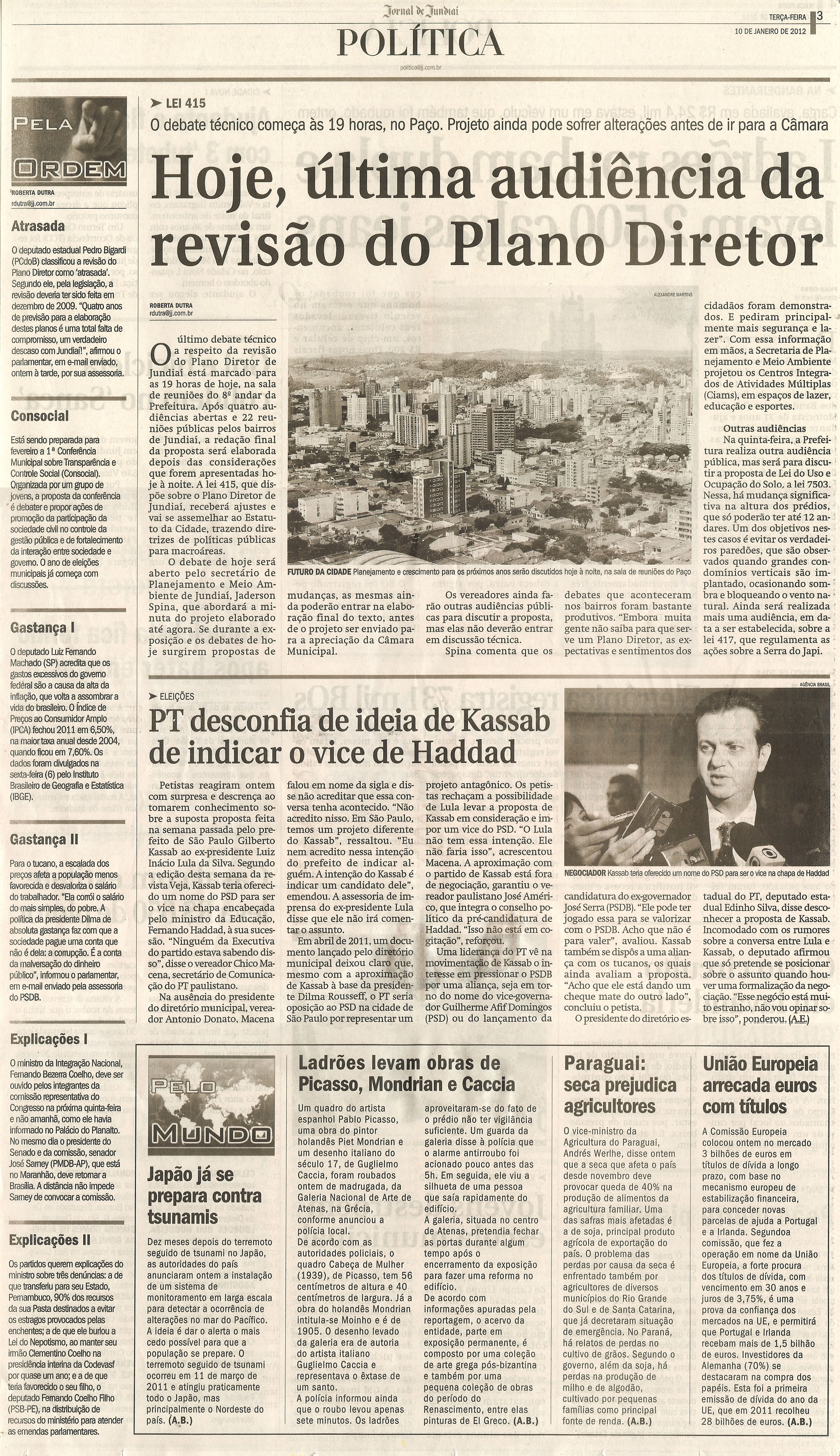 Jornal de Jundiaí - 10/01/2012