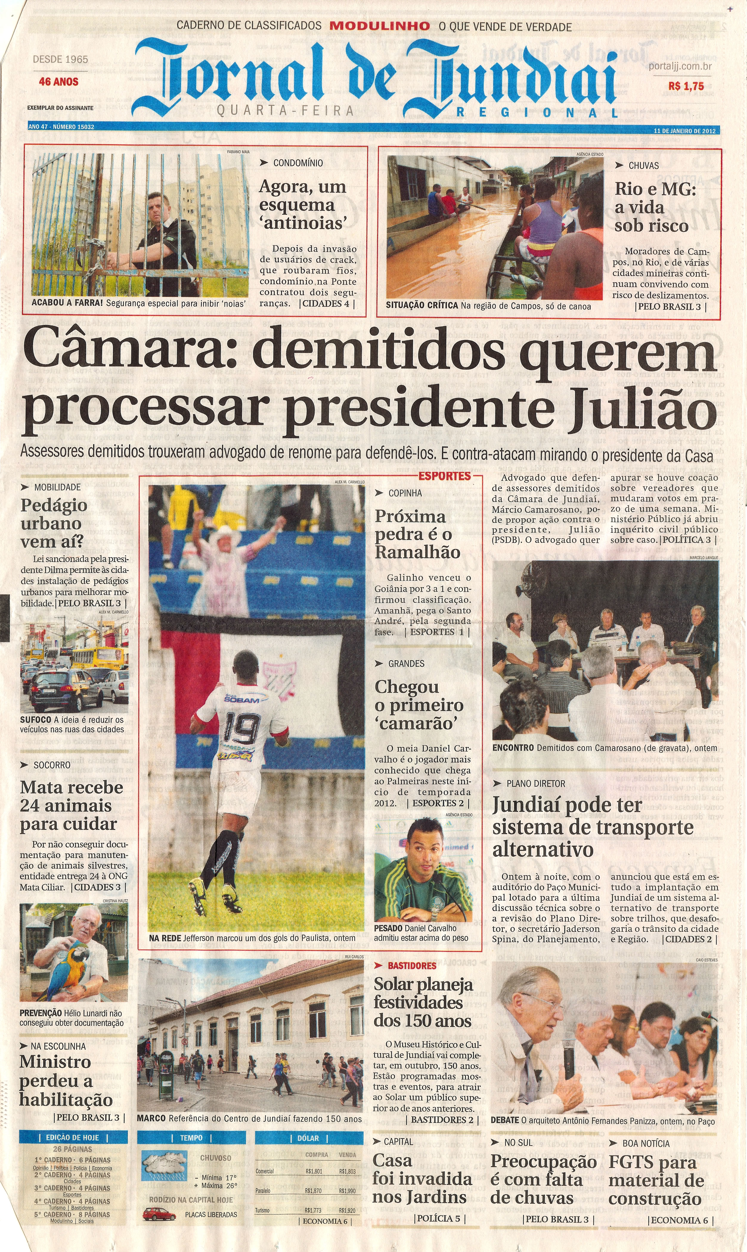 Jornal de Jundiaí - 11/01/2012