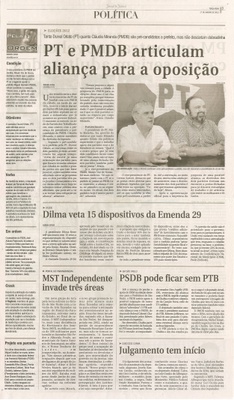 Jornal de Jundiaí - 16/01/2012