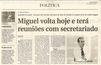 Jornal de Jundiaí - 30/01/2012