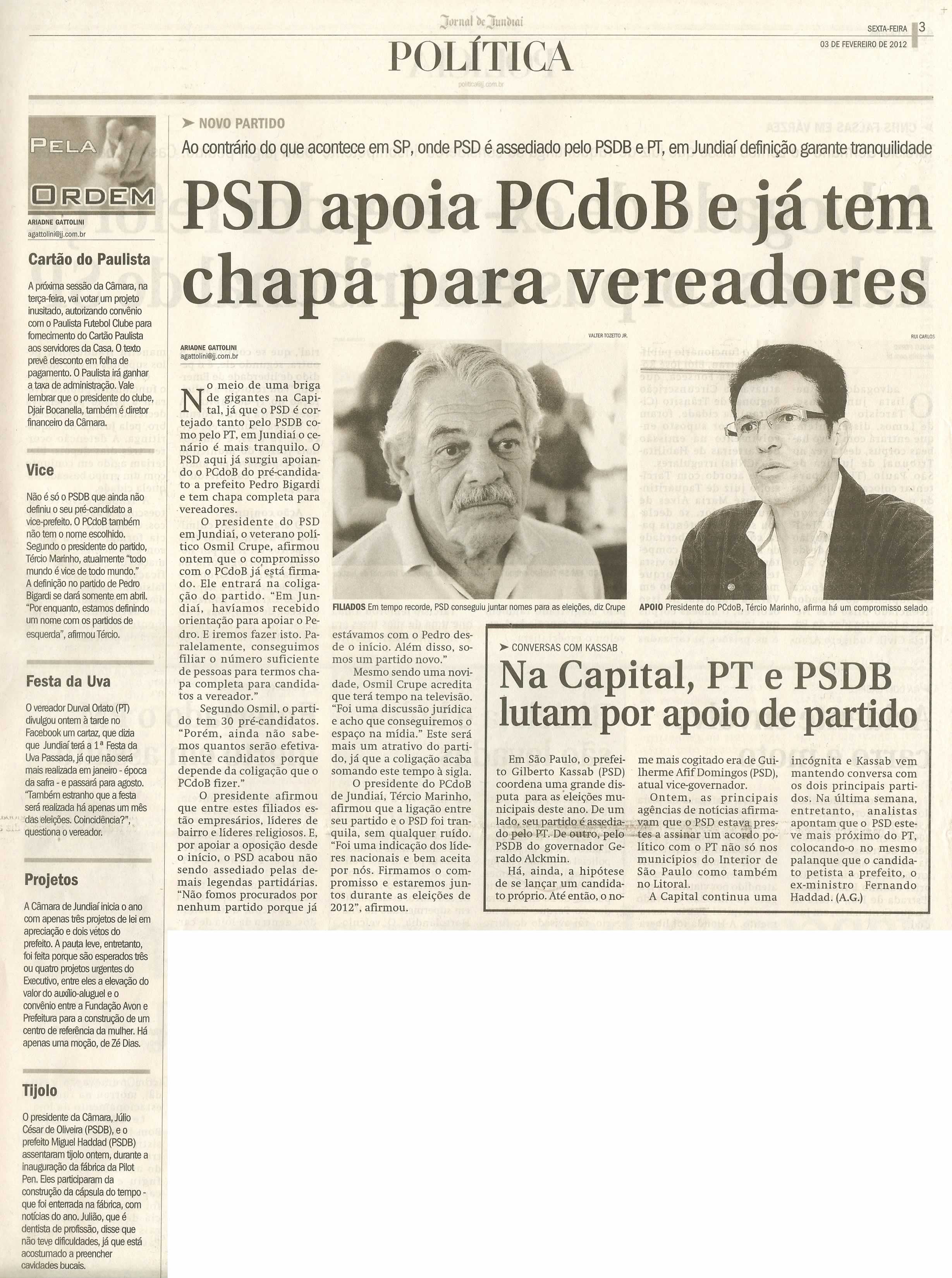 Jornal de Jundiaí - 03/02/2012