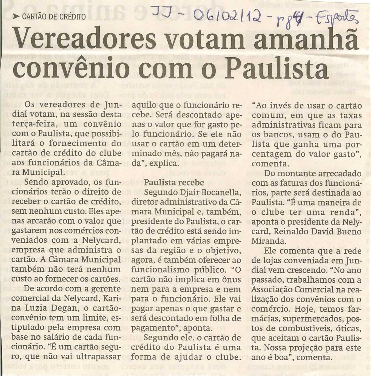 Jornal de Jundiaí - 06/02/2012