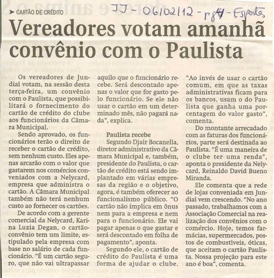Jornal de Jundiaí - 06/02/2012