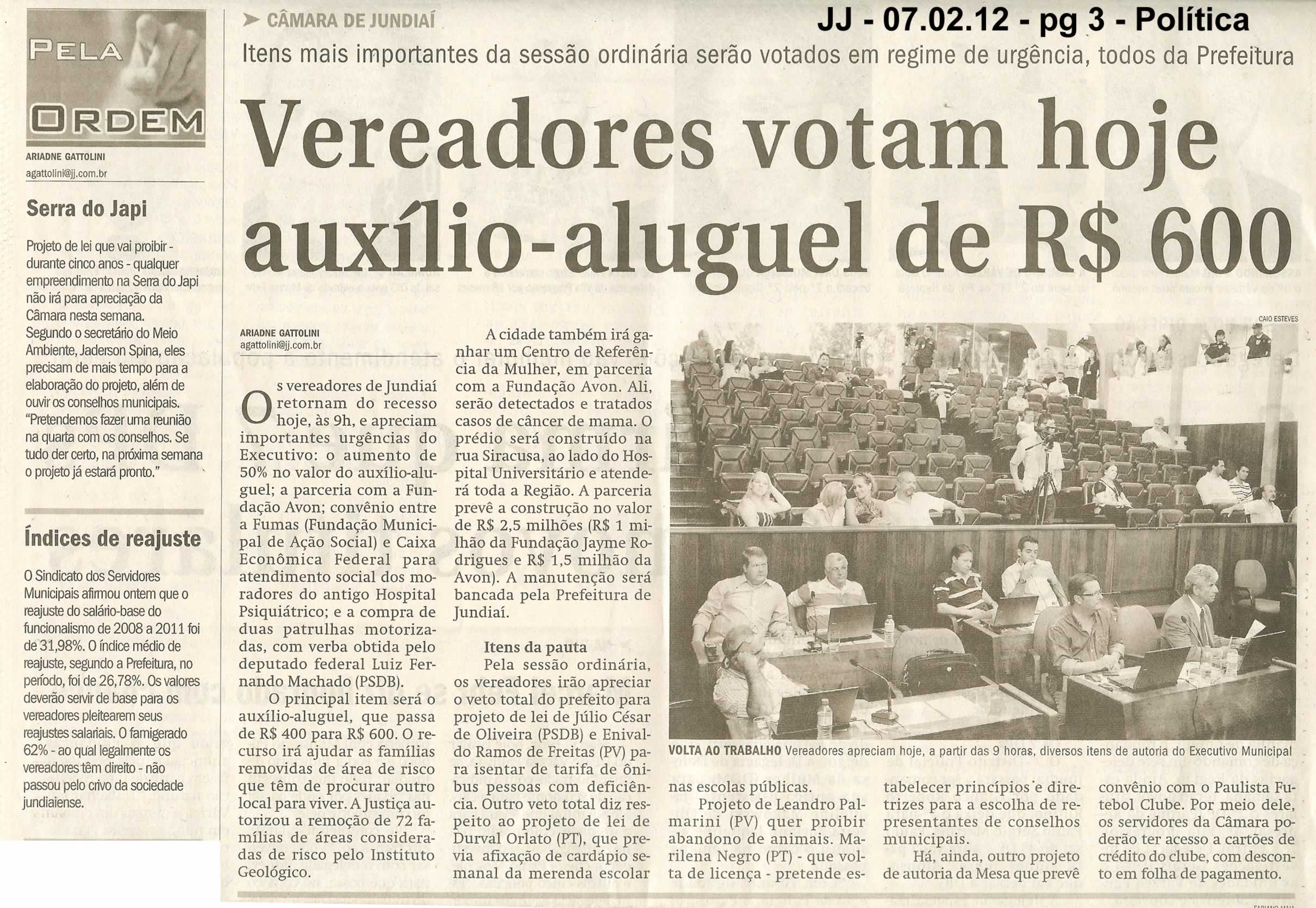 Jornal de Jundiaí - 07/02/2012