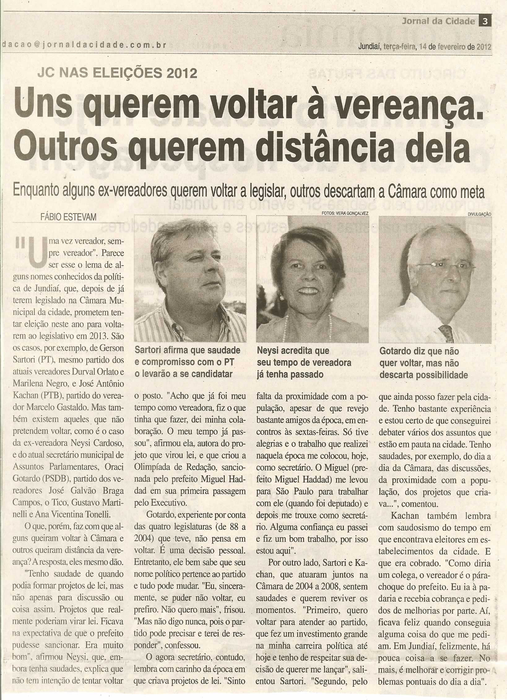 Jornal da Cidade - 14/02/2012