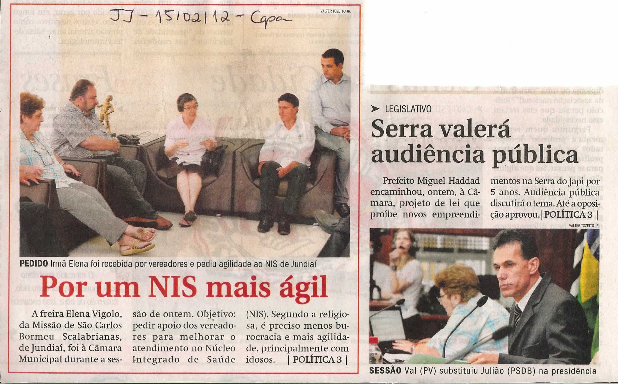 Jornal de Jundiaí - 15/02/2012