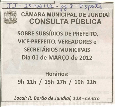Jornal de Jundiaí - 25/02/2012