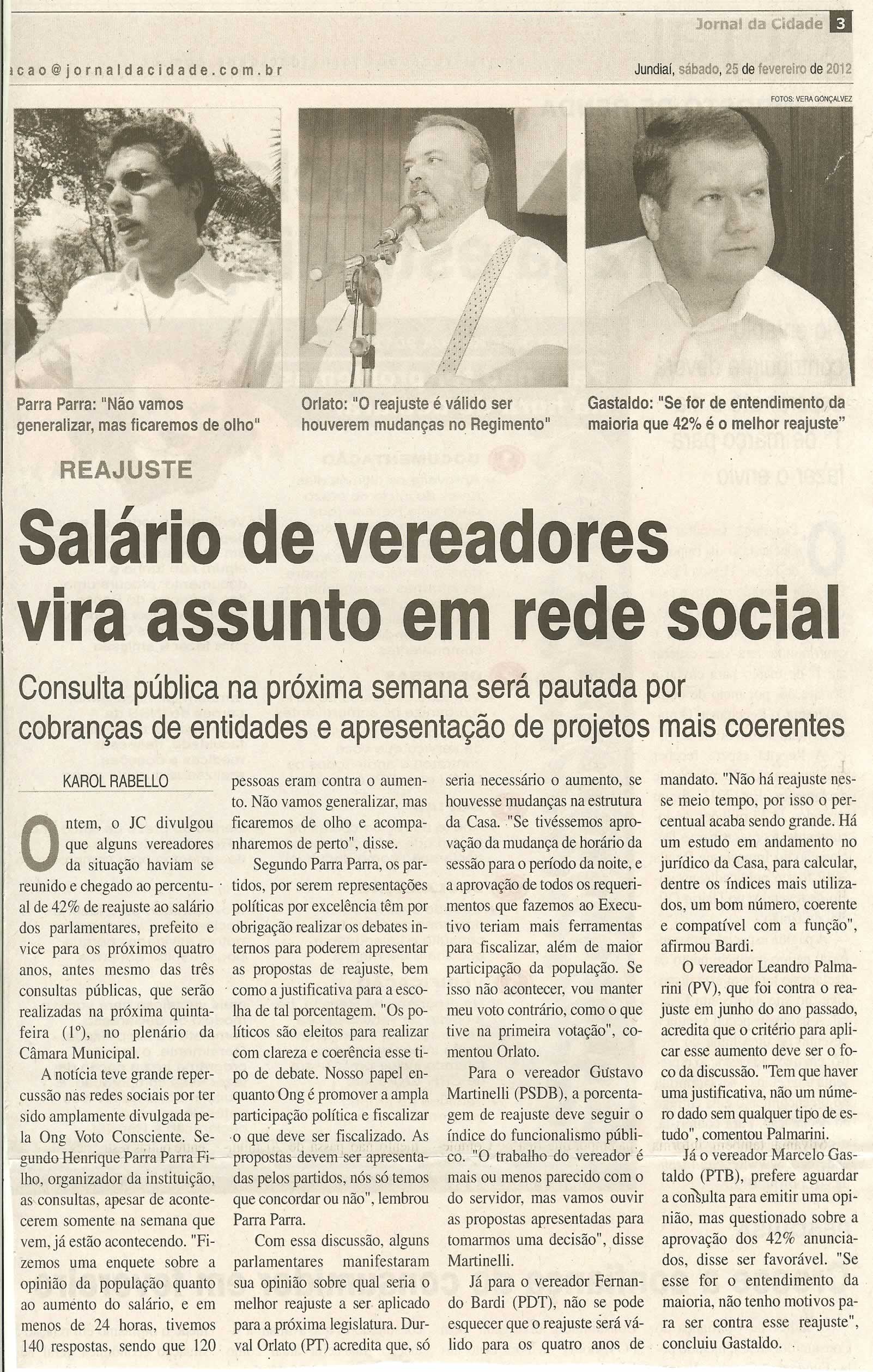 Jornal da Cidade - 25/02/2012