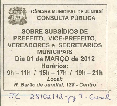 Jornal da Cidade - 28/02/2012
