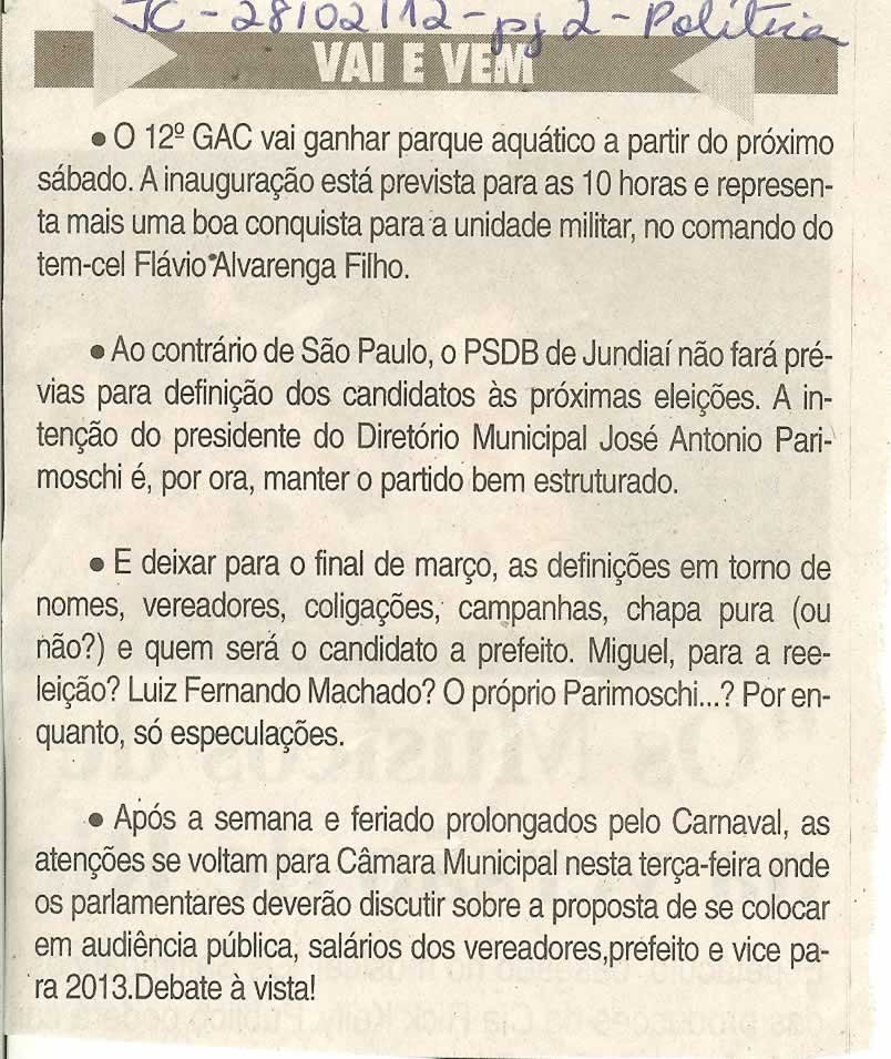Jornal da Cidade - 28/02/2012