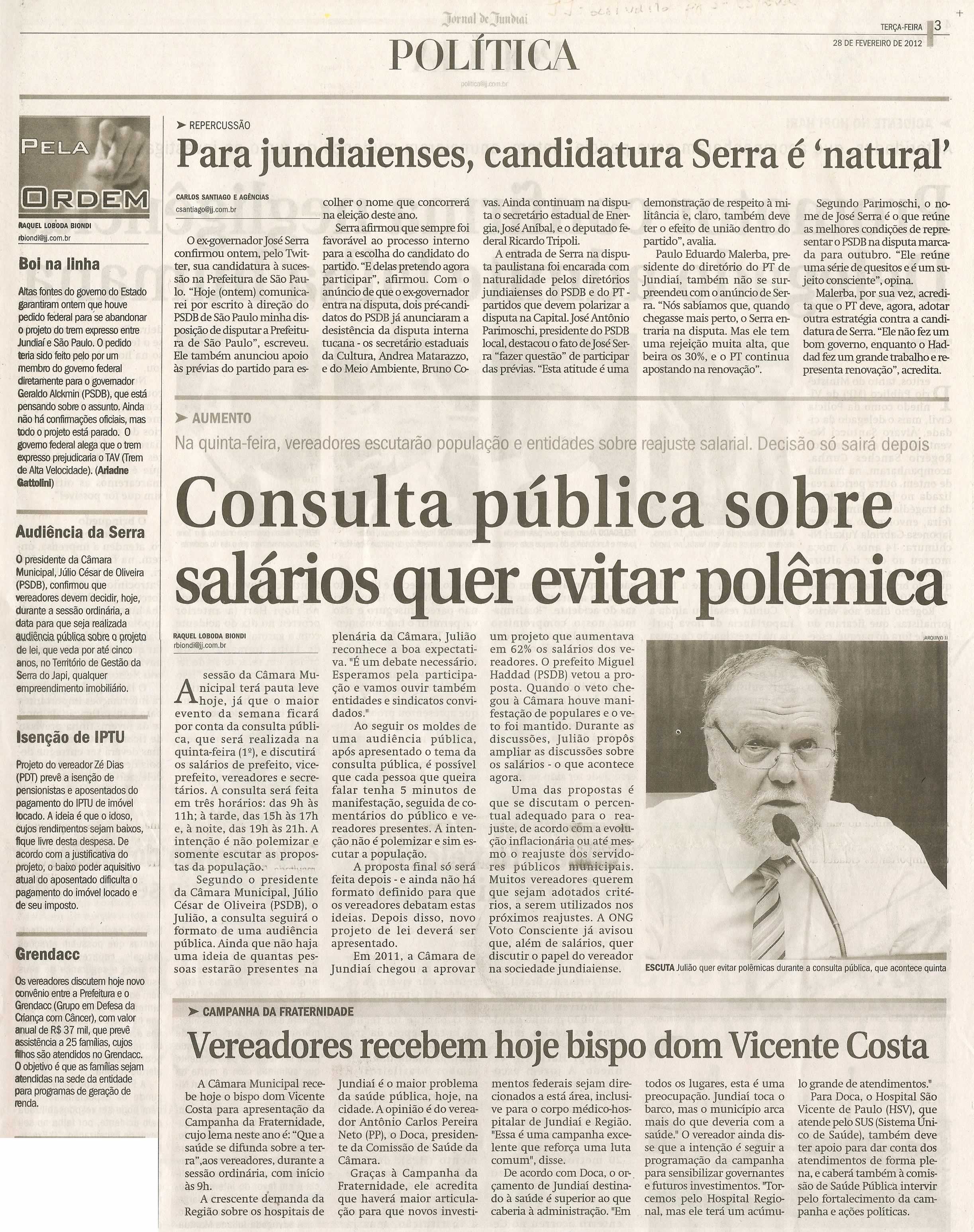 Jornal de Jundiaí - 28/02/2012