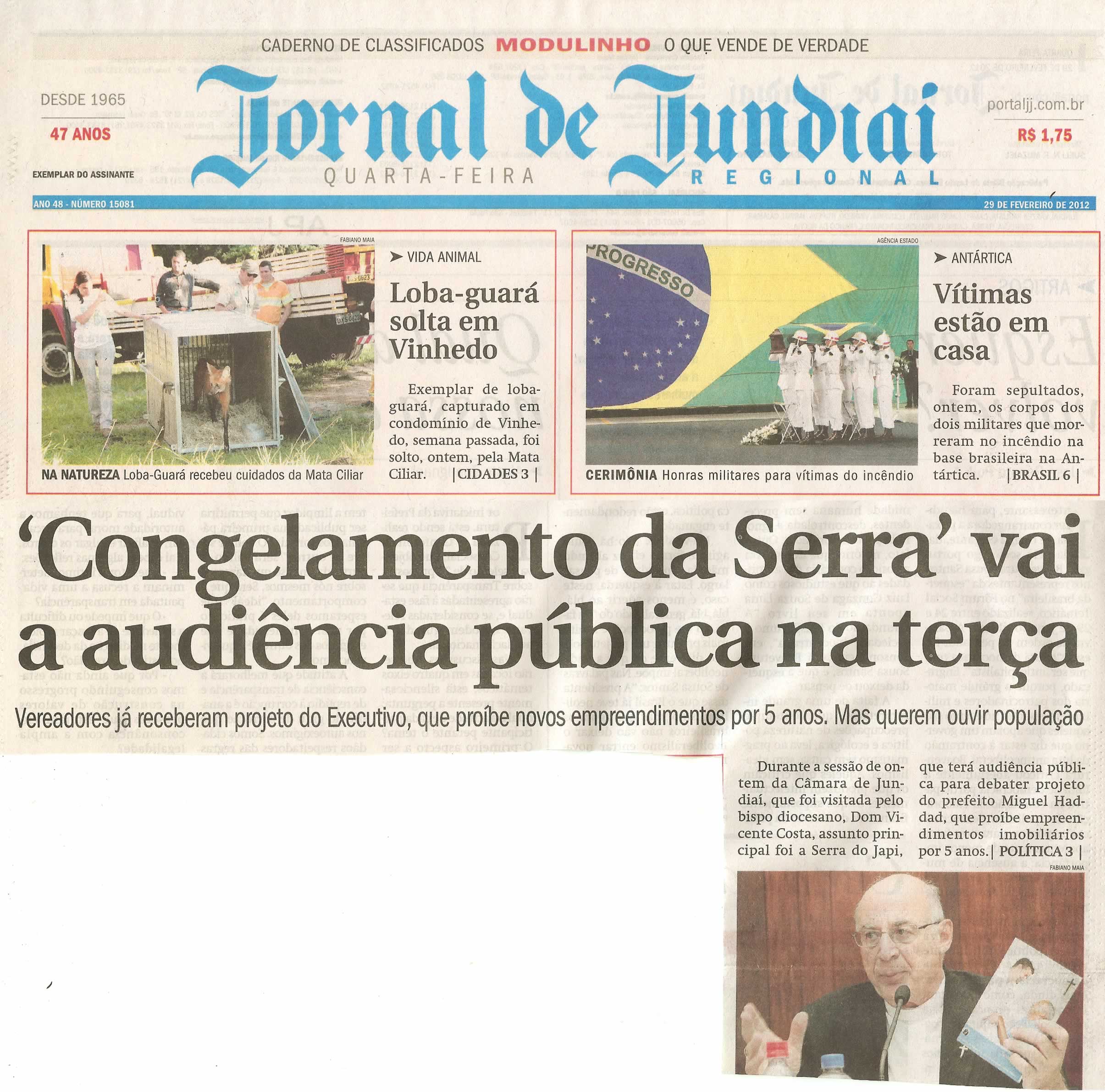 Jornal de Jundiaí - 29/02/2012